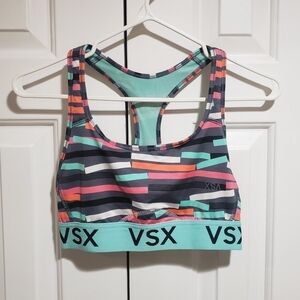 VSX Colorful Lightly Lined Sports Bra Size Small